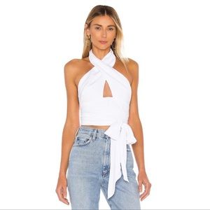 NWT Revolve Superdown Jennifer Wrap Top